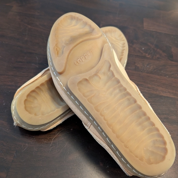 Trippen Tan Leather Women's Mary Jane Moccasins. Size 42/11.5, Made In Germany - Picture 3 of 9